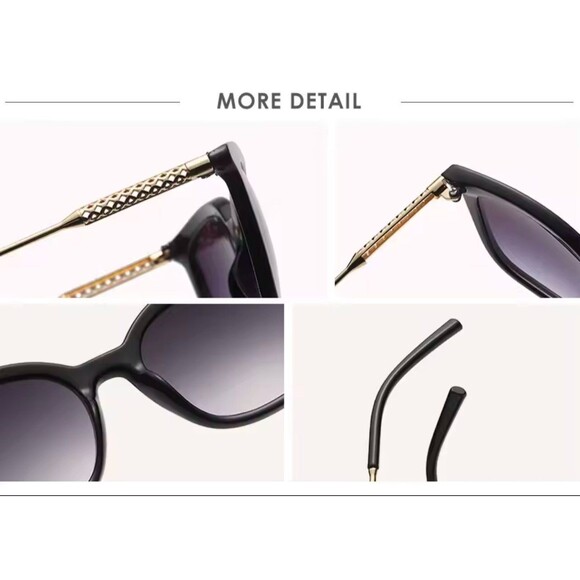 Classic Square Sunglasses Women Men Vintage Brand Sun Glasses Alloy Frame Retro - Picture 5 of 6